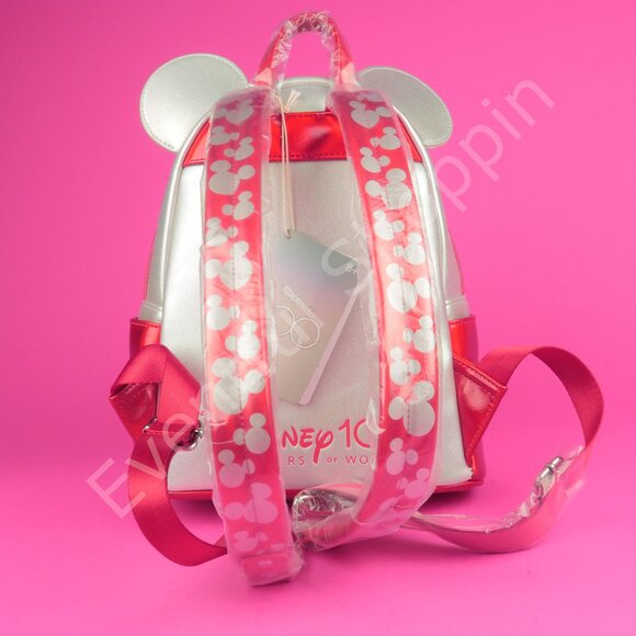 Loungefly Limited Disney 100 Platinum Mickey Mouse Cosplay Mini Backpack Bag - Picture 4 of 6